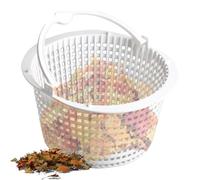 Cesta Skimmer de piscina enterrada - Herramienta de limpieza para bañera de hidromasaje con mango - Skimmer estanque colador de piscina, para estanque, bañera de hidromasaje, spa, fuente, río lento