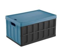 Cesta Tontarelli 8034118704 CARGO Plegable Con Tapa Negra Y Azul