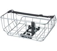 Cesta Trasera Basil Portland - Montaje MIK Aluminio Plata