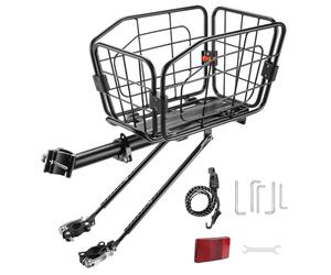 Cesta Trasera Bicicleta | Aluminio 20 L - Cesta de Carga Trasera para Bicicleta - Para Desplazamientos Diarios Fitness Carreras Picnic