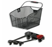 Cesta trasera de malla estrecha para el tiempo de rack que incluye la placa adaptable Klickfix citymax TU