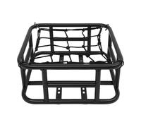 Cesta trasera para bicicleta, cesta trasera para bicicleta, cesta grande de hierro, cesta de transporte para portaequipajes, cesta con capacidad de carga de 20 kg, 34 x 30 x 15 cm