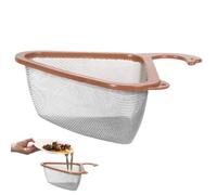 Cesta triangular de drenaje para fregadero, diseño de cuello de , cesta de filtro de fijación, malla de drenaje para fregadero de cocina para fijación de grifo de drenaje rápido