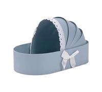 Cesta vacía de cartón vacía para baby showers, caja de regalo, ramos de flores para bodas, baby showers, día de San Valentín, elegante embalaje de regalo