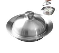 Cesta vaporera | Colador para pasta de acero inoxidable de 28 cm | Colador de cocina para mariscos, almejas y verduras | Cocción , , huevos, maíz, patatas y alimentos