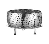 Cesta vaporera de acero inoxidable ajustable plegable verduras rejilla expandible colador 2 en 1 alimentos recipiente frutas para mariscos arroz dumplings pescado comida bebés
