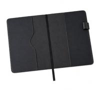CestAntiQ Funda de cuero XL para cuaderno de bocetos B5, color negro | Funda de cuero recargable hecha a mano para cuadernos de bocetos, cuadernos y diarios B5, Cahier y Moleskine XL de 19,1 x