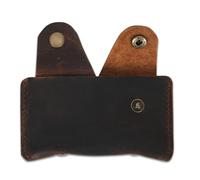CestAntiQ Tarjetero de cuero delgado, cartera minimalista para tarjetas de crédito, cartera de bolsillo frontal, funda compacta para tarjetas para hombres y mujeres, bloqueo RFID, cartera de cuero