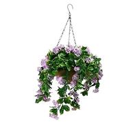 Cestas Colgantes Artificiales | Follaje Realista de Árbol de Jazmín del ,39,9 Cm Plantas Colgantes Artificiales Para Exterior,para Jardín Exterior, Patio, Terraza, Balcón, Porche, Restaurante, Hotel,