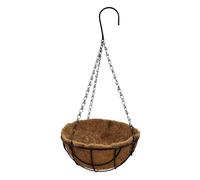 Cestas colgantes para plantas: cesta para macetas, forro de fibra de coco, soporte para jardín al aire libre, vaso para exhibición de flores, contenedor colgante | Arreglo ideal para suculentas, balcó