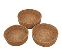 Cestas de Almacenaje Trenzadas para Organizar, 3 Piezas de Cajas Organizadoras Naturales, Cestas de Almacenamiento Trenzadas, para Juguetes Aperitivos Playa Recoleccion Frutas Verduras Huevos Flores R