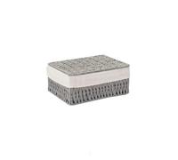 Cestas de almacenamiento de mimbre con caja organizadora tejida de cocina, cesta de lavandería, cajas de almacenamiento de aperitivos, accesorios de escritorio, decoración de habitación, 10 unidades
