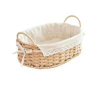 Cestas de almacenamiento de mimbre con caja organizadora tejida de cocina, cesta de lavandería, cajas de almacenamiento de aperitivos, accesorios de escritorio, decoración de habitación, 19