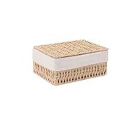 Cestas de almacenamiento de mimbre con caja organizadora tejida de cocina, cesta de lavandería, cajas de almacenamiento de aperitivos, accesorios de escritorio, decoración de habitación, 8 unidades