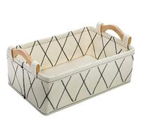 Cestas de almacenamiento pequeñas cestas de almacenamiento cestas de libros cestas de fieltro blanco cestas para organizar juguetes para mascotas Dippers Toallas WC Linda cesta