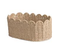 Cestas de almacenamiento tejidas para organizar, bonita cesta tejida para estanterías, guardería, organizador decorativo abierto para el hogar, para estanterías, esquinas, escritorio, mesa, estantes