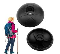 Cestas de barro para bastones de senderismo, puntas redondas para bastones de senderismo, accesorios para bastones de senderismo, 2 fundas de barro para nieve, puntas de goma, correa de muñeca, para