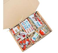 Cestas de chocolate Kinder. Regalo original para amantes del Kinder Bueno, Cards, Ferrero Rocher y las barritas (Txiki)