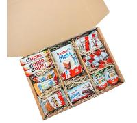 Cestas de chocolate Kinder. Regalo original para amantes del Kinder Bueno, Cards, Ferrero Rocher y las barritas (Maxi)