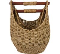 Cestas de hierba marina de 15.7 y 12.5 pulgadas con asas de madera, juego de 2 Trademark Innovations