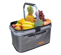 Cestas de la compra, bolsas de la compra para alimentos, color gris