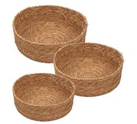 Cestas de Mimbre para Almacenaje | Organizador Ligero Hecho A Mano,Cestas de Almacenamiento Trenzadas - para Juguetes Aperitivos Playa Recolección Frutas Verduras Huevos Flores