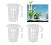 Cestas para Plantas Acuáticas | Cesta para Plantas De Acuario con Gancho Y Ventosa | Plantador Acuático Estanque Paludario Cría de Gambas Hidroponía Hábitat Jardinería y Cultivo Interior