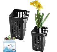 Cestas para Plantas para Acuarios - Soporte para Plantas De Acuario, 2 Piezas De Cesta para Plantas Acuáticas | Decoraciones para Acuarios, Vasos para Plantas para Helechos Acuáticos, Lechugas