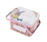 Cestas pequeñas de Pascua - de Caramelos metálica con Tapa y asa - para Galletas - para, Chocolates, golosinas y Ocasiones