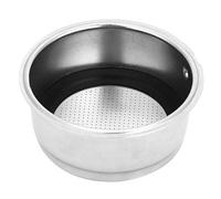 Cestello del Filtro Portafiltro da 51 mm, 2 Tazze Ciotola del Filtro Riutilizzabile in Acciaio Inossidabile, Accessori per Macchine da Caffè Portafiltro Senza Fondo, for Caffè Espresso
