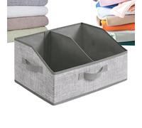 Cestini Per Scaffali - Con Divisori Rimovibili Grandi | Cestino Organizzatore Pieghevole Vestiti | Contenitore Multiuso Per Casa, Camera Da , Bagno E Ufficio | Ideale Abiti, Coperte, Asciugamani