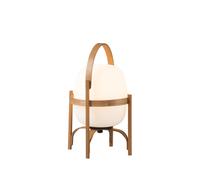 Cestita Batería Lámpara de Mesa Portátil Plástico Blanco