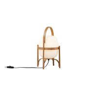 Cestita Lámpara de Mesa Cristal Blanco
