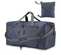 CestMall Bolsa de Viaje Plegable, 70 L, Bolsa de Gimnasio Deportiva con Gancho de plástico y Bolsa de Zapatos Extra, Bolsa de Fin de Semana Impermeable, Bolsa de Viaje Ligera, Bolsa de Equipaje