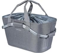 Basil Cesto Con Asa Trasera 2day Carry Poliester Con Placa Adaptadora Mik Gris