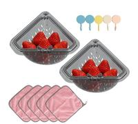 Cesto Colador de Fregadero de Cocina | Filtro Magnético con Ganchos | Cesta Multiusos para Desagüe de Cocina - Para Escurrir Residuos de Frutas y Verduras en Hogar y Despensa