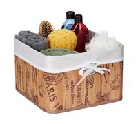 Cesto de almacenaje baño Cesta para estante Caja plegable cosméticos Organizador