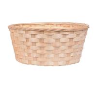 Cesto De Almacenaje De Mimbre 1 cesta de mimbre for guardar pan, bandeja exhibición, decorativa tejida a mano(L)