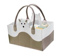 Cesto De Almacenamiento para Pañales - Bolsa De Fieltro Portátil, Ideal En Cambiadores Organizador De Pañales Y Toallitas Húmedas En El Coche, Aportando Comodidad Y Estilo A Los Padres
