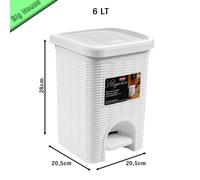 Cesto De Baño De Plástico Elegance 6L Para Ropa Sucia Y Lencería Cubo Bajo