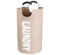 Cesto de la Ropa Sucia, 90L Bolsas Cestos para la Colada, Plegable Bolsa de Lavado de Ropa Bin, Cesta Cubo de Ropa Sucia de Tela Oxford, bolsas de lavandería para ropa, mantas, almohadas - Caqui
