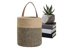 Cesto de Pared,de Cuerda de Algodón Estética Rústica Ahorra Espacio - Cestas Tejidas Pequeñas para Almacenamiento - Para Sala Dormitorio Guardería Sobre Puerta Juguetes Mantas Ropa Zapatos