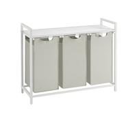 Cesto de ropa con 3 compartimentos - l92,5 cm