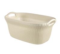 Cesto de ropa Curver 40L crema diseño exclusivo con asas