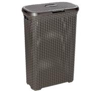Cesto de Ropa Sucia Cesta de Lavandería con Tapa Asas 60L 40L Plástico Curver