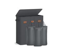 Cesto de ropa sucia con compartimentos tapa y bolsa lavable