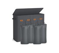 Cesto de ropa sucia con compartimentos tapa y bolsa lavable