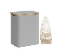 Cesto de Ropa Sucia con Tapa 130 L 52 x 38,5 x 70,5 cm Gris Paloma