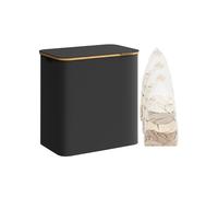 SONGMICS Cesto de Ropa Sucia con Tapa, Gran Cesta Colada de 3 Secciones, 150 L, Forro de Malla Extraíble, Tejido Oxford, Asas Bambú, Plegable, 60 x 38,5 x 70,5 cm, Negro Tinta LCB515B01