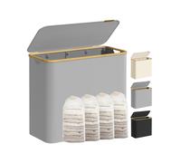 Cesto de ropa sucia con tapa y compartimentos extraíbles